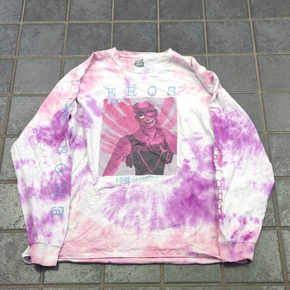 Lore Olympus Pink and Purple Tie-Dye Long Sleeve Shirt